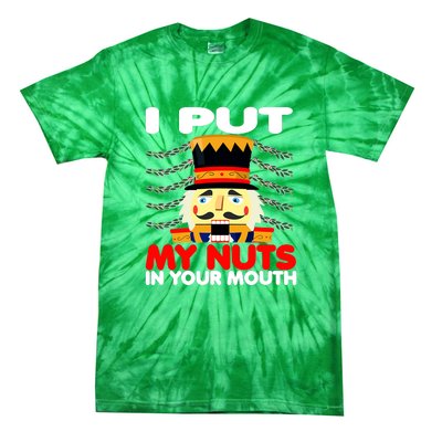 Wait Til You Put Your Nuts In My Mouth Nutcracker Ugly Xmas Tie-Dye T-Shirt