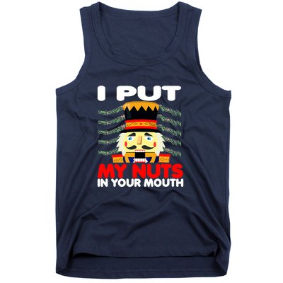 Wait Til You Put Your Nuts In My Mouth Nutcracker Ugly Xmas Tank Top