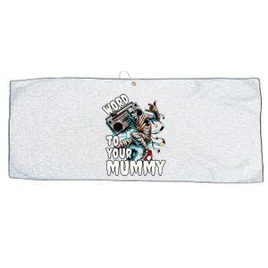 Word To Your Mummy Funny Mummy Large Microfiber Waffle Golf Towel