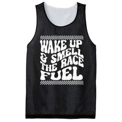 Wake Up And Smell The Race Fuel Mesh Reversible Basketball Jersey Tank