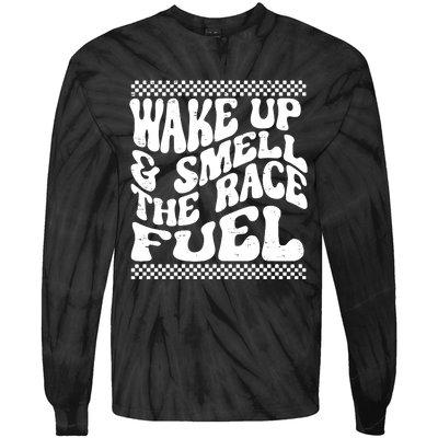 Wake Up And Smell The Race Fuel Tie-Dye Long Sleeve Shirt