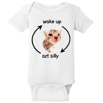 Wake Up Act Silly Cat Baby Bodysuit