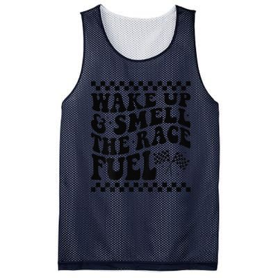 Wake Up And Smell The Race Fuel Funny Racing Lover Mesh Reversible Basketball Jersey Tank