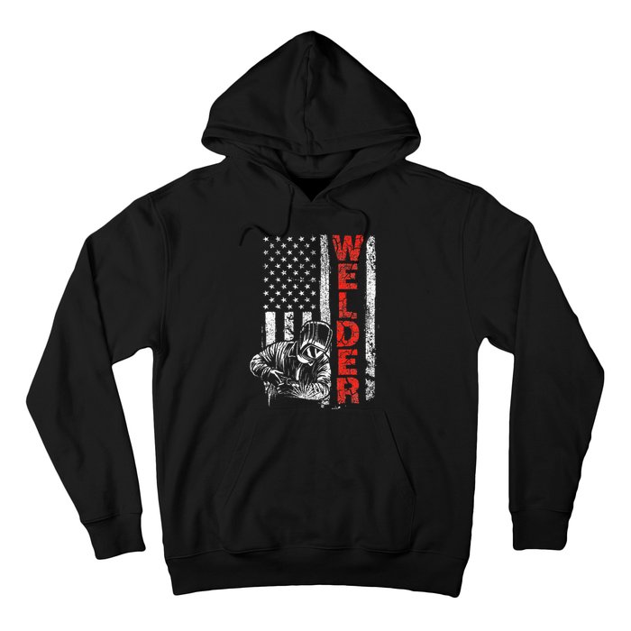 Welder USA American Welding Worker Metalworking Lover Hoodie