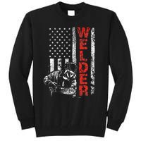 Welder USA American Welding Worker Metalworking Lover Tall Sweatshirt