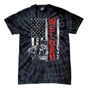 Welder USA American Welding Worker Metalworking Lover Tie-Dye T-Shirt