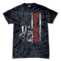 Welder USA American Welding Worker Metalworking Lover Tie-Dye T-Shirt