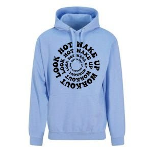 Wake Up And Workout Retro Fitness Gym Motivation Cute Gift Unisex Surf Hoodie