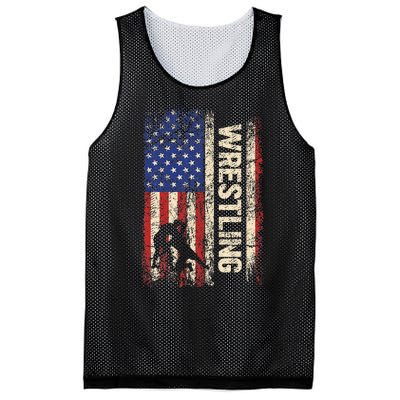 Wrestling Usa American Flag Wrestle 4th Of July Mesh Reversible Basketball Jersey Tank