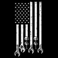 Wrench Usa American Flag Car Mechanic Garage Patriotic Bucket Hat
