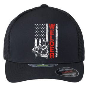 Welder USA American Welding Worker Metalworking Lover Flexfit Unipanel Trucker Cap