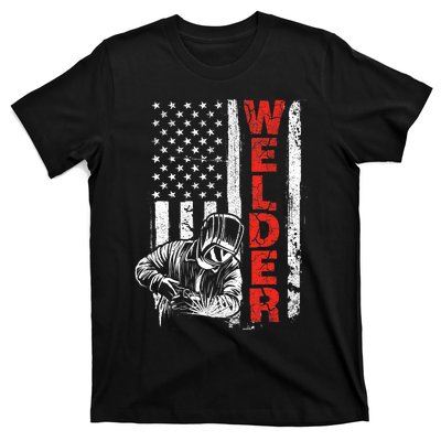 Welder USA American Welding Worker Metalworking Lover T-Shirt