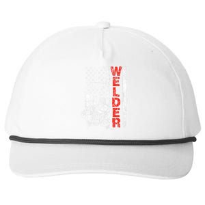 Welder USA American Welding Worker Metalworking Lover Snapback Five-Panel Rope Hat