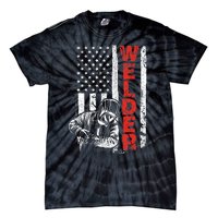 Welder USA American Welding Worker Metalworking Lover Tie-Dye T-Shirt