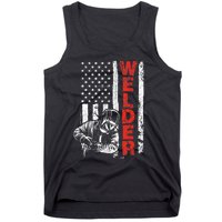 Welder USA American Welding Worker Metalworking Lover Tank Top