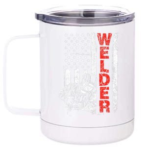 Welder USA American Welding Worker Metalworking Lover 12 oz Stainless Steel Tumbler Cup