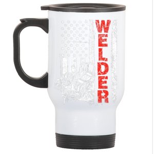 Welder USA American Welding Worker Metalworking Lover Stainless Steel Travel Mug