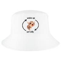 Wake Up Act Silly Cat Meme Cool Comfort Performance Bucket Hat