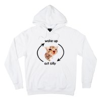 Wake Up Act Silly Cat Meme Hoodie