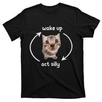 Wake Up Act Silly Cat Wake Up Act Silly Cat Women T-Shirt