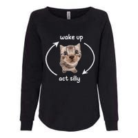 Wake Up Act Silly Cat Wake Up Act Silly Cat Women Womens California Wash Sweatshirt