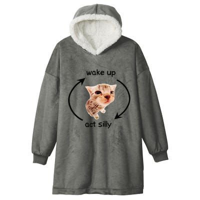 Wake Up Act Silly Cat Wake Up Act Silly Cat Hooded Wearable Blanket