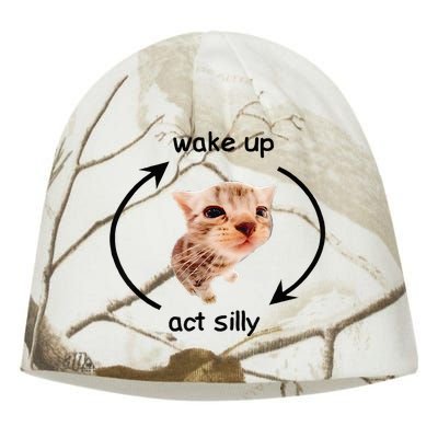 Wake Up Act Silly Cat Wake Up Act Silly Cat Kati - Camo Knit Beanie