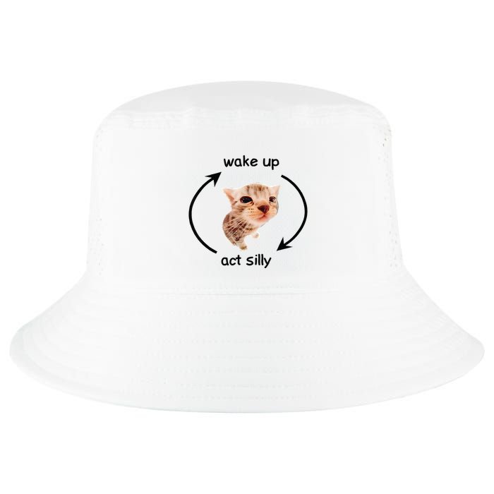 Wake Up Act Silly Cat Wake Up Act Silly Cat Cool Comfort Performance Bucket Hat