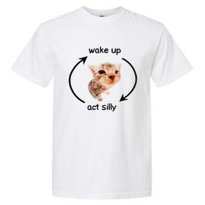 Wake Up Act Silly Cat Wake Up Act Silly Cat Garment-Dyed Heavyweight T-Shirt