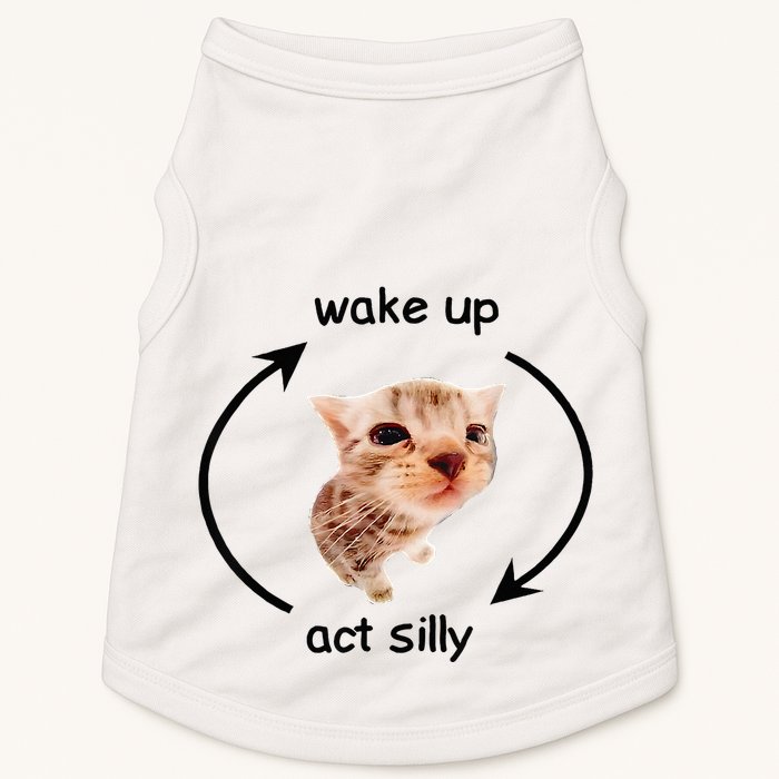 Wake Up Act Silly Cat Wake Up Act Silly Cat Doggie Tank