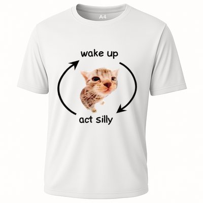 Wake Up Act Silly Cat Wake Up Act Silly Cat Performance Shirt