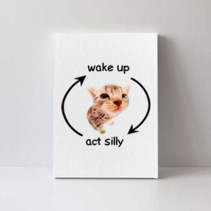 Wake Up Act Silly Cat Wake Up Act Silly Cat Canvas