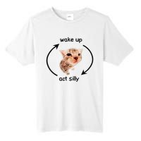 Wake Up Act Silly Cat Wake Up Act Silly Cat Tall Fusion ChromaSoft Performance T-Shirt