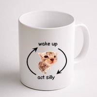 Wake Up Act Silly Cat Wake Up Act Silly Cat Mug
