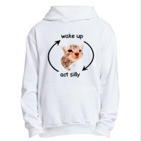 Wake Up Act Silly Cat Wake Up Act Silly Cat Urban Pullover Hoodie