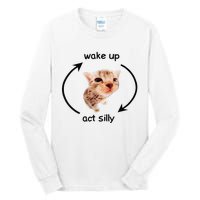 Wake Up Act Silly Cat Wake Up Act Silly Cat Tall Long Sleeve T-Shirt