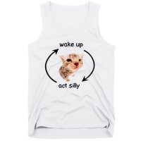 Wake Up Act Silly Cat Wake Up Act Silly Cat Tank Top