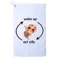 Wake Up Act Silly Cat Wake Up Act Silly Cat Golf Towel