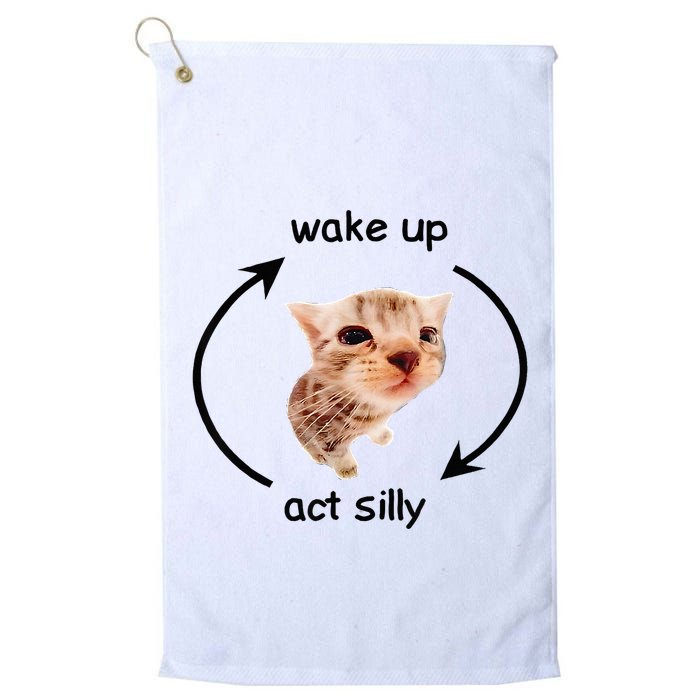 Wake Up Act Silly Cat Wake Up Act Silly Cat Golf Towel