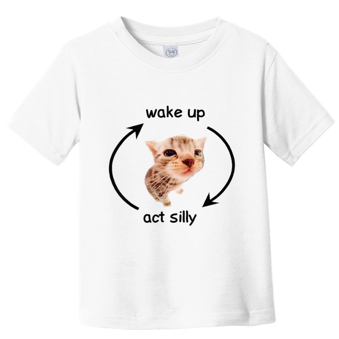 Wake Up Act Silly Cat Wake Up Act Silly Cat Toddler T-Shirt