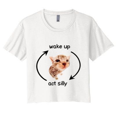 Wake Up Act Silly Cat Wake Up Act Silly Cat Crop Top