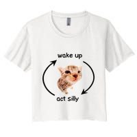 Wake Up Act Silly Cat Wake Up Act Silly Cat Crop Top
