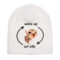 Wake Up Act Silly Cat Wake Up Act Silly Cat Short Acrylic Beanie