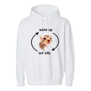 Wake Up Act Silly Cat Wake Up Act Silly Cat Garment-Dyed Fleece Hoodie