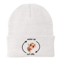 Wake Up Act Silly Cat Wake Up Act Silly Cat Knit Cap Winter Beanie