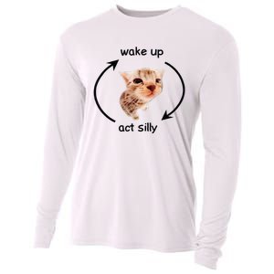 Wake Up Act Silly Cat Wake Up Act Silly Cat Cooling Performance Long Sleeve Crew