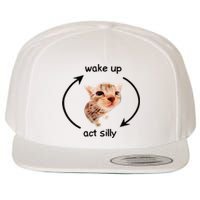 Wake Up Act Silly Cat Wake Up Act Silly Cat Wool Snapback Cap