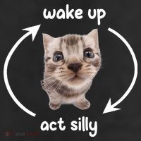 Wake Up Act Silly Cat Wake Up Act Silly Cat Women Cool Comfort Performance Bucket Hat
