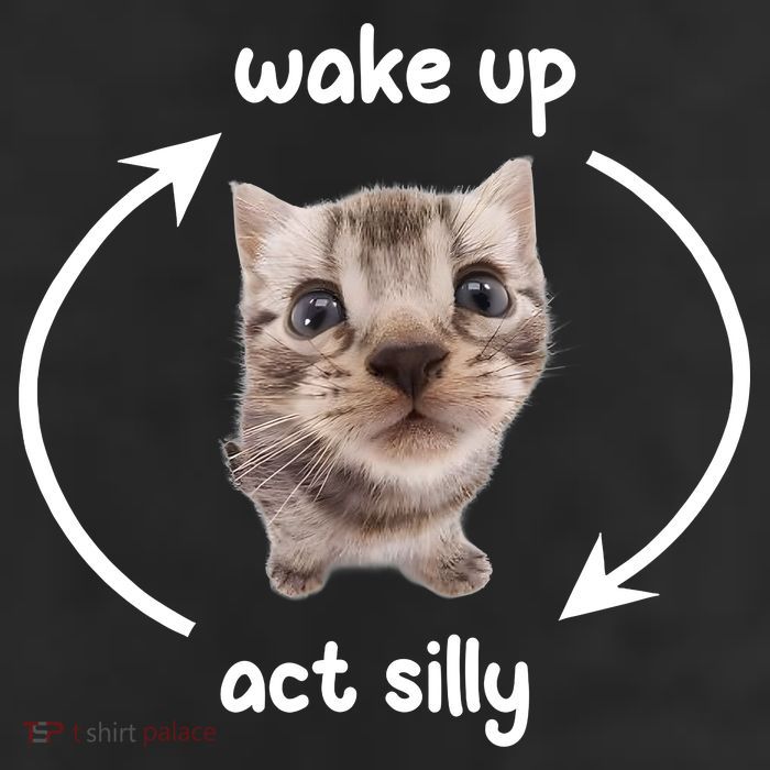 Wake Up Act Silly Cat Wake Up Act Silly Cat Women 7 Panel Mesh Trucker Snapback Hat