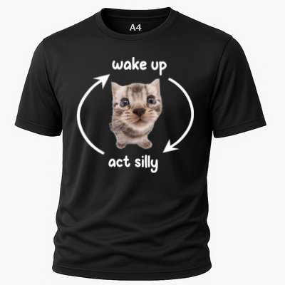 Wake Up Act Silly Cat Wake Up Act Silly Cat Women Performance Shirt